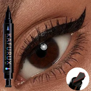 Eyeliner z efektem stempla 3w1 wodoodporny czarny fioletowy niebieski Czarny