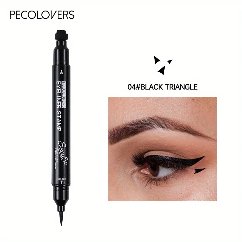 Eyeliner stempel 7 stylów dwustronny szybkoschnący wodoodporny Armijna zieleń