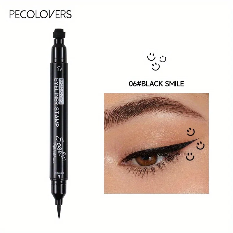 Eyeliner stempel 7 stylów dwustronny szybkoschnący wodoodporny Błękitny