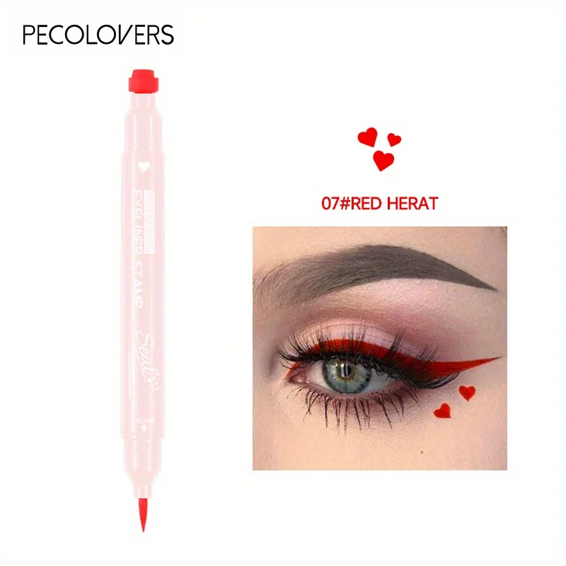 Eyeliner stempel 7 stylów dwustronny szybkoschnący wodoodporny Czekolada