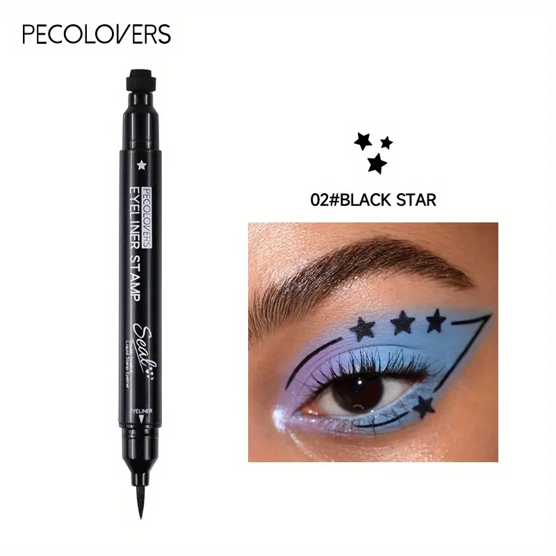 Eyeliner stempel 7 stylów dwustronny szybkoschnący wodoodporny Jasnoszary