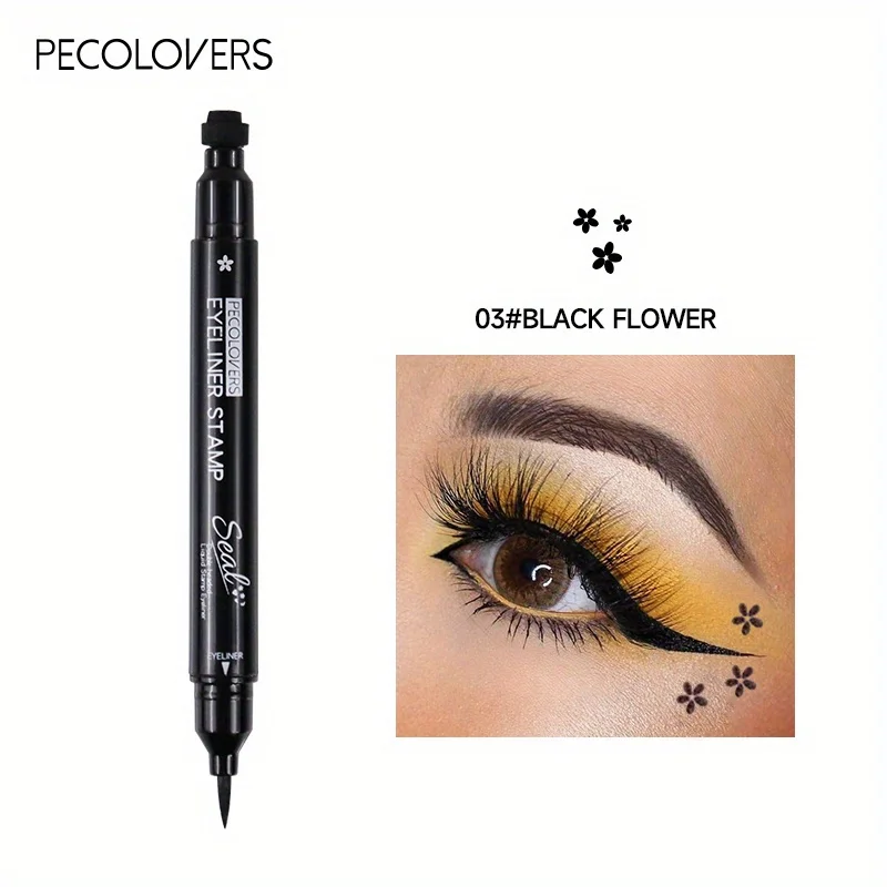 Eyeliner stempel 7 stylów dwustronny szybkoschnący wodoodporny Jasnozielony