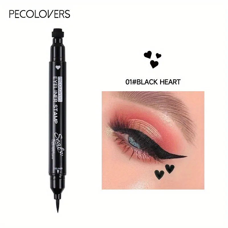 Eyeliner stempel 7 stylów dwustronny szybkoschnący wodoodporny Pomarańczowy