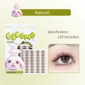 Eyeliner z pieczątkowym aplikatorem do kociego oka — wodoodporny Armijna zieleń