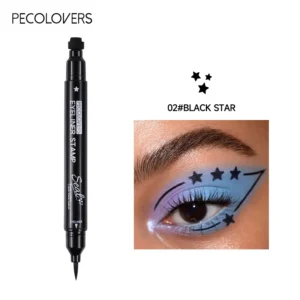 Eyeliner ze stempelkiem księżyc 2 w 1 wodoodporny Star Moon Błękitny
