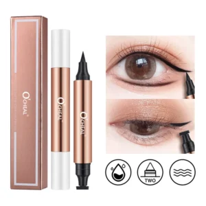 Eyeliner ze stempelkiem O'CHEAL wodoodporny szybkoschnący Armijna zieleń