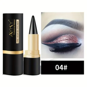 Eyeliner w sztyfcie matowy brokatowy wodoodporny Pomarańczowy