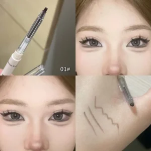 Eyeliner żelowy w długopisie 5 kolorów — kawa latte i czekolada Armijna zieleń