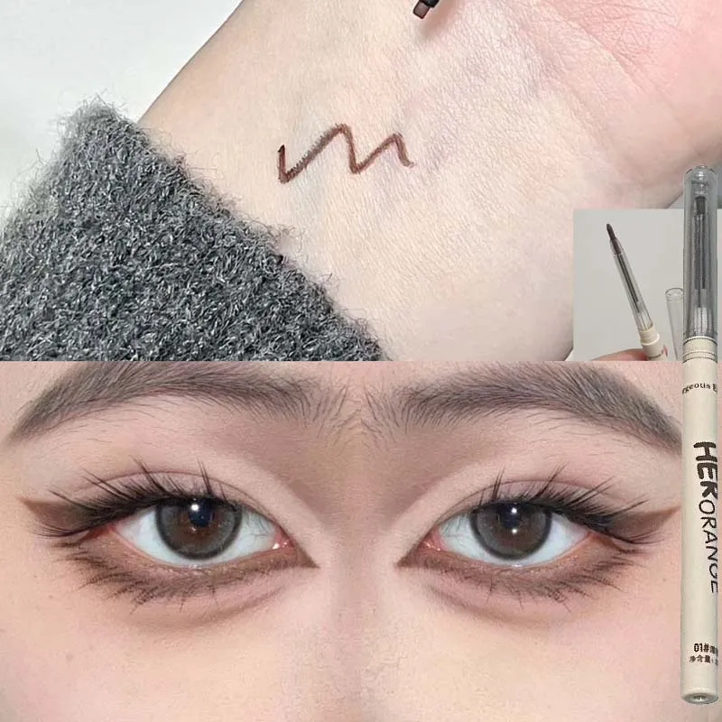 Eyeliner żelowy w długopisie 5 kolorów — kawa latte i czekolada Błękitny