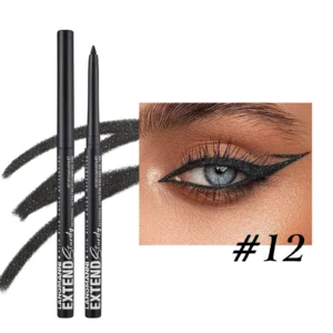 Eyeliner żelowy w ołówku z brokatem — niebieski i fioletowy Biały