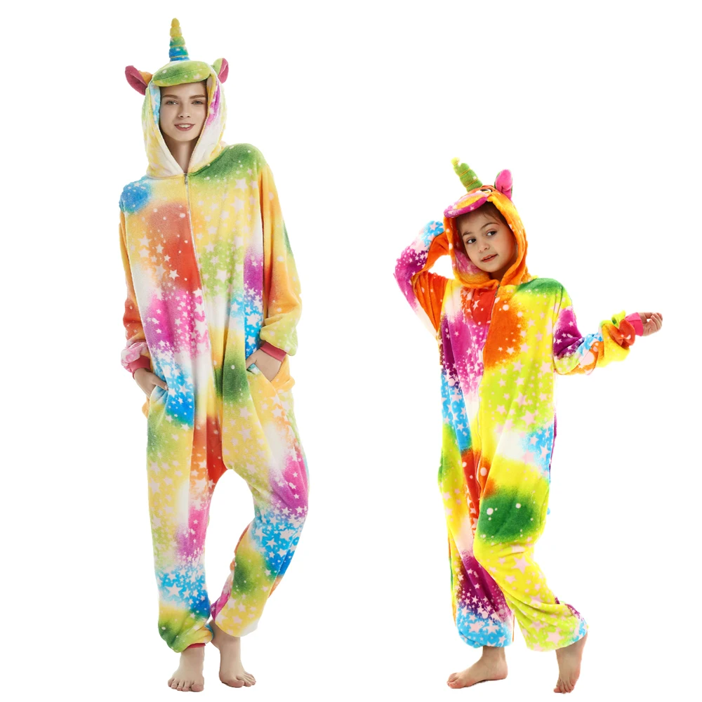 Flanelowa piżama onesie ze zwierzęciem cosplay damska Mięta