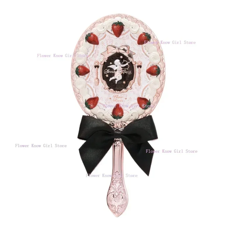 Flower Knows Strawberry Cupid lusterko ręczne vintage Czarny