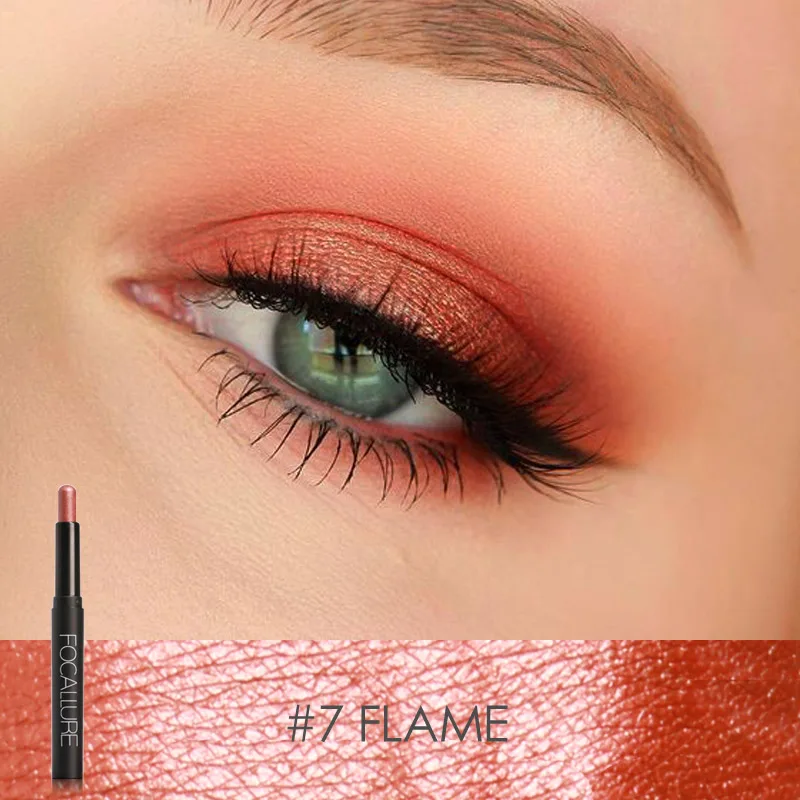 FOCALLURE 24 kredki cieni do powiek brokatowe shimmer zestaw Jasnożółty