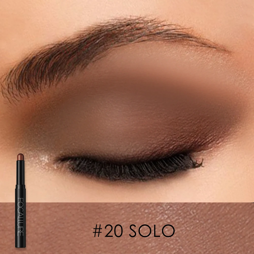 FOCALLURE 24 kredki cieni do powiek brokatowe shimmer zestaw Przezroczysty