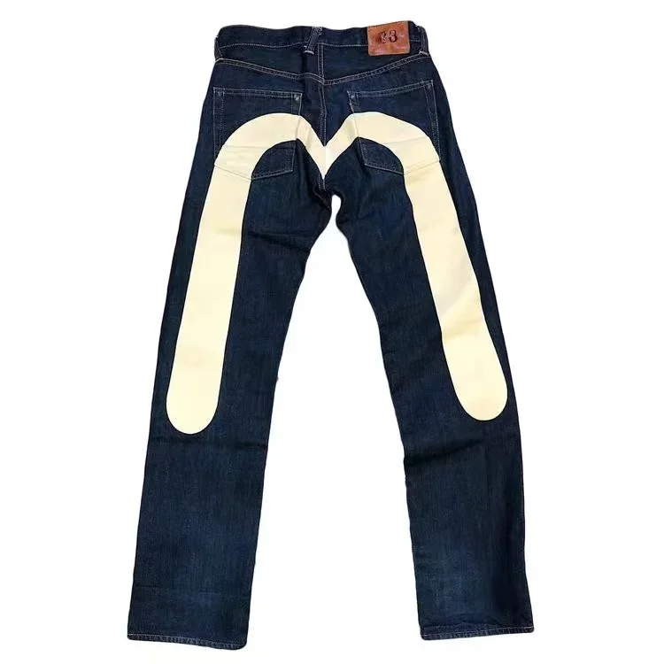 Gothic cargo jeansy punk z szerokimi nogawkami Złoto