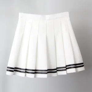 Gotycka plisowana spódnica patchwork Harajuku JK — streetwear Beżowy