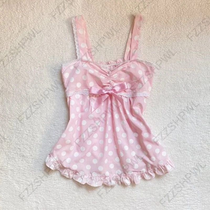 Gotycki top na ramiączkach w stylu Harajuku Y2K Błękitny