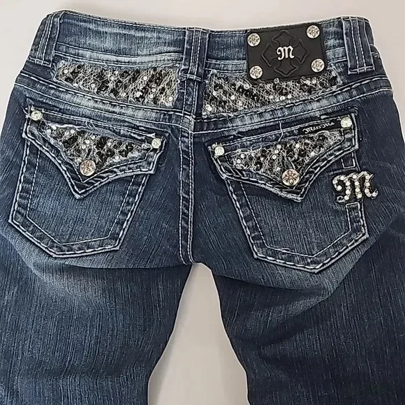 Jeansy dzwony Y2K z diamentowym haftem w stylu gotyckim Szary