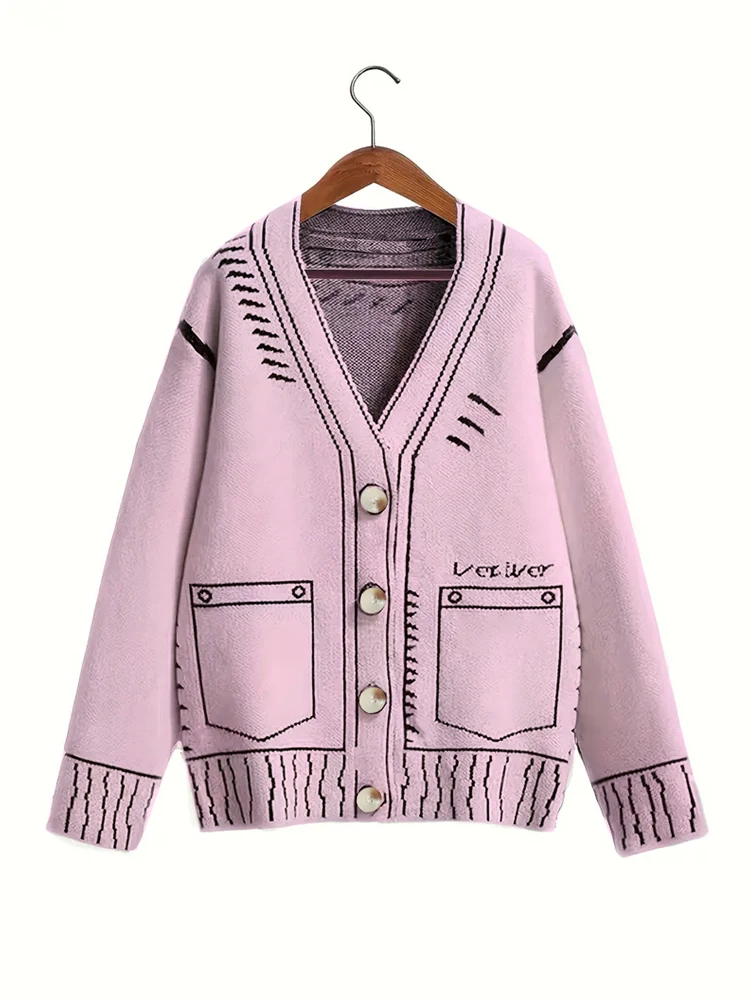 Kardigan damski plus size sweter z odkrytymi ramionami jesień Krem