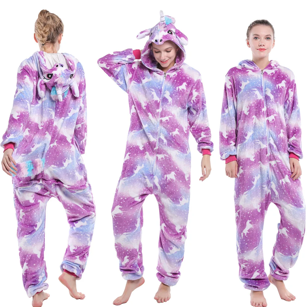 Kigurumi kombinezon zwierzęcy z kapturem plus size Czerwony