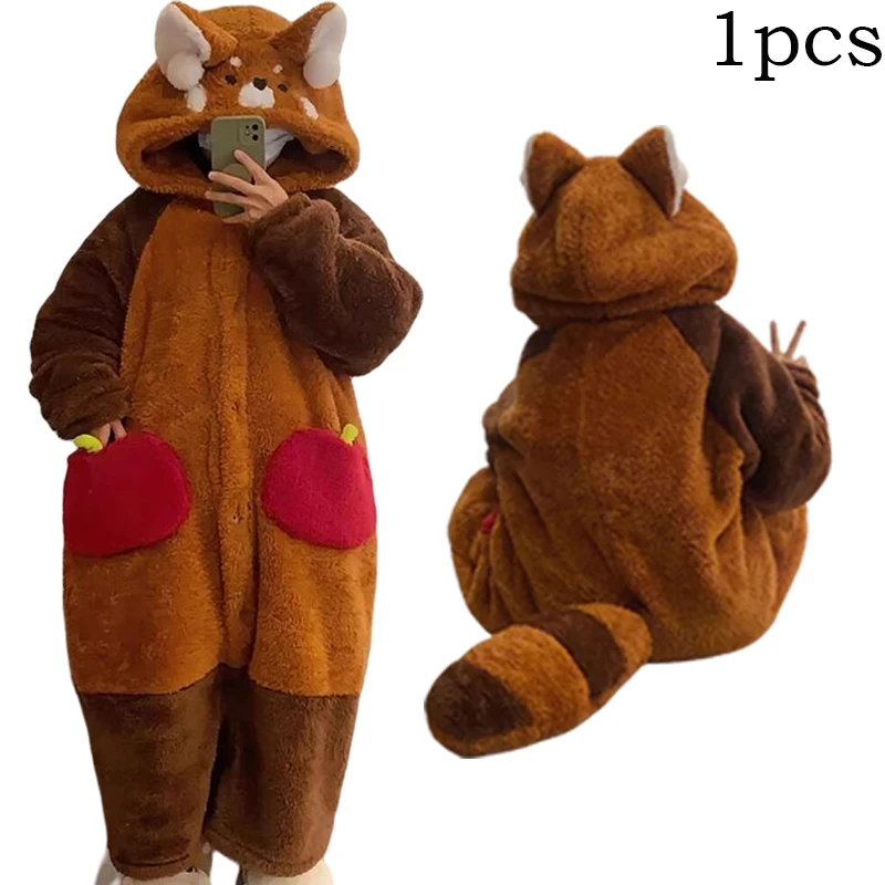 Kigurumi szop – zimowa piżama kombinezon damski Turkusowy