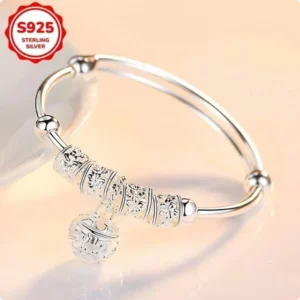 Klasyczna srebrna bransoletka 925 – elegancka biżuteria w stylu europejskim
