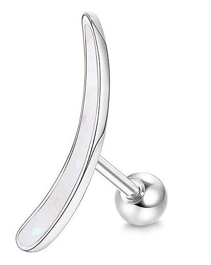Kolczyk do chrząstki ze stali 316L – srebrny piercing helix tragus dla kobiet 16G Kolor różowego złota