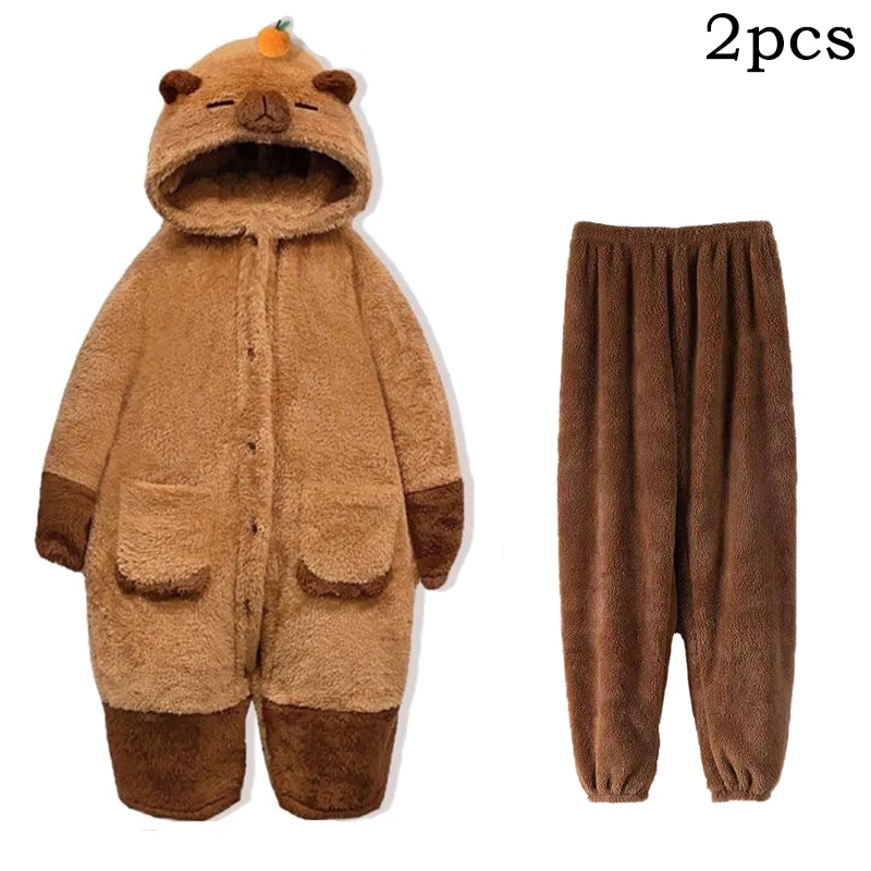 Kombinezon kigurumi kapibara onesie zwierzęcy dorosły Fuksja