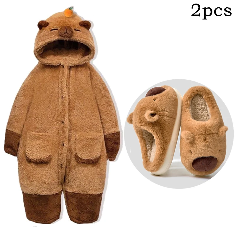 Kombinezon kigurumi kapibara onesie zwierzęcy dorosły Turkusowy