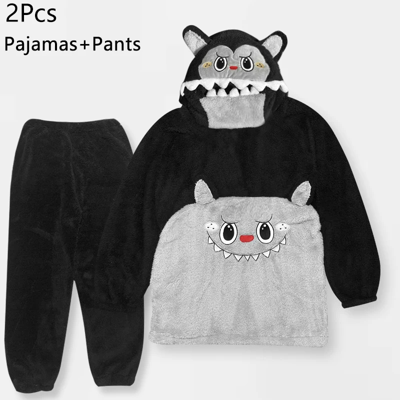 Ciepły kombinezon piżama kigurumi jednorożec-kot Pajamas and pants