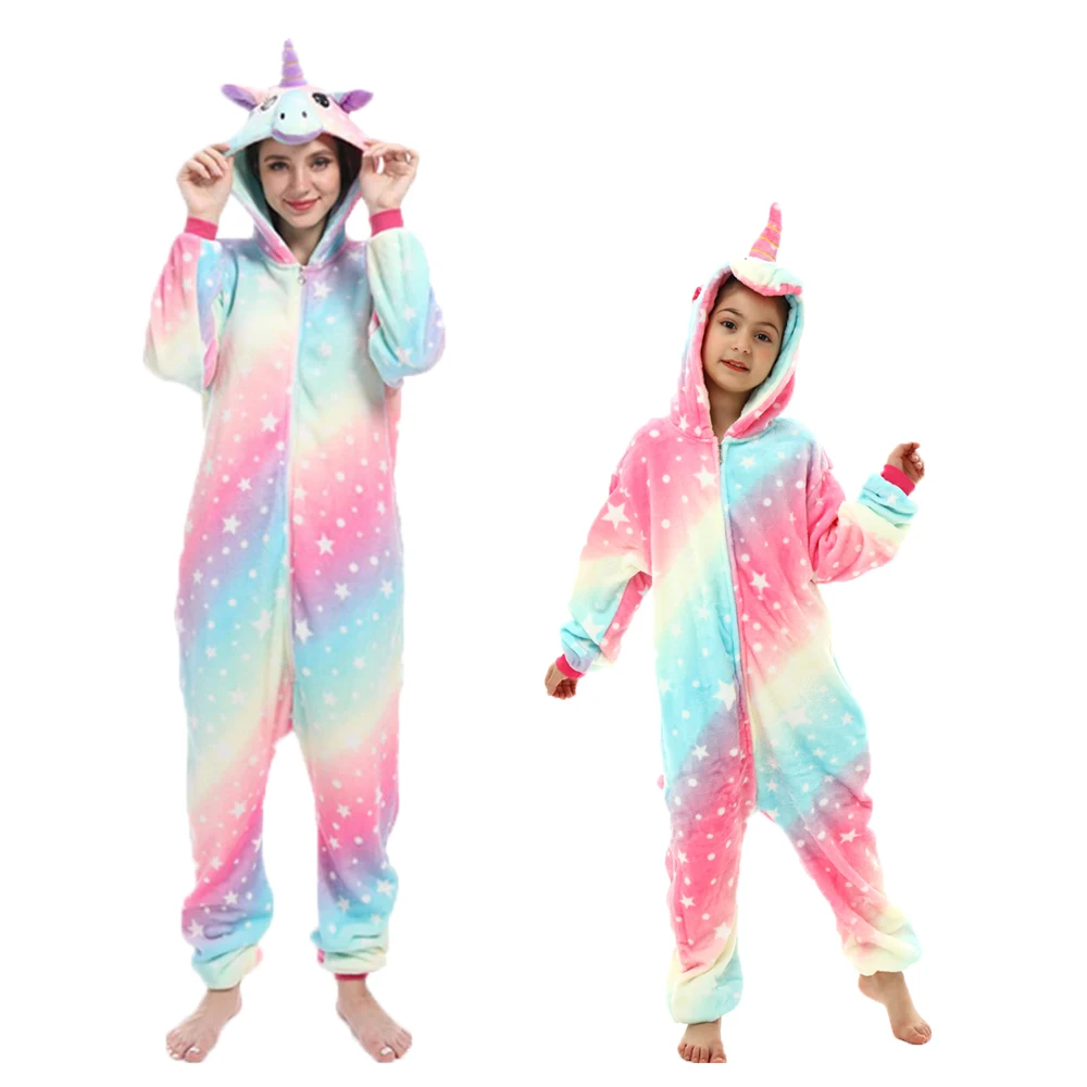 Kombinezon piżamowy Kigurumi w kształcie zwierzątka — jednoczęściowy Wielo