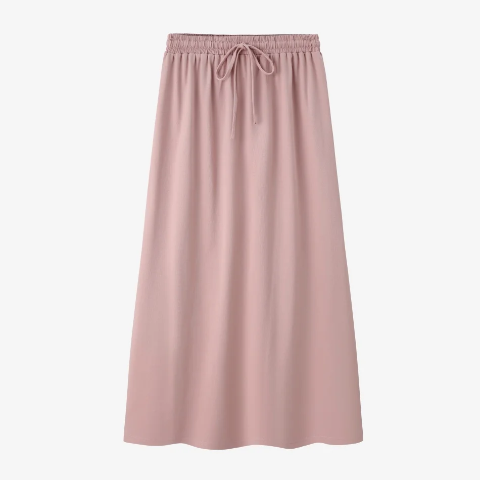 Komplet damski oversize: sukienka T-shirt, top i spódnica Różowy