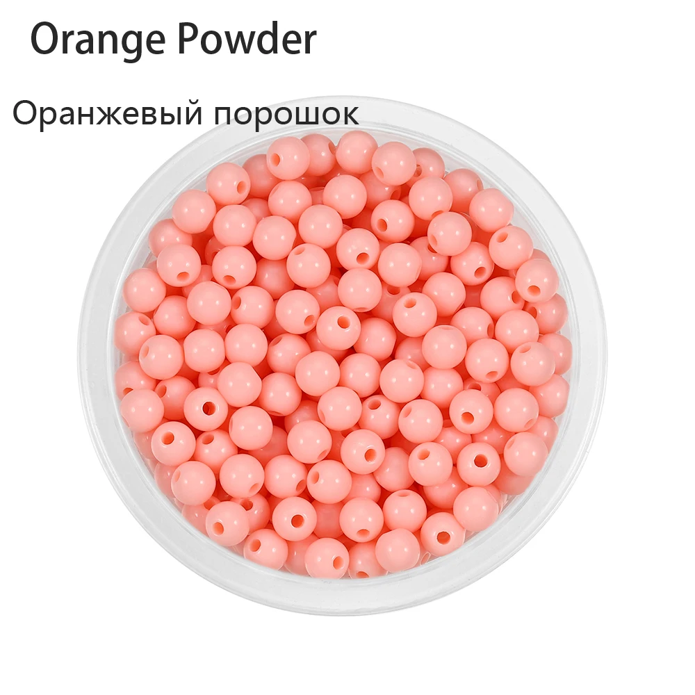 Koraliki akrylowe okrągłe gładkie mieszane kolory 6–12 mm Brązowy