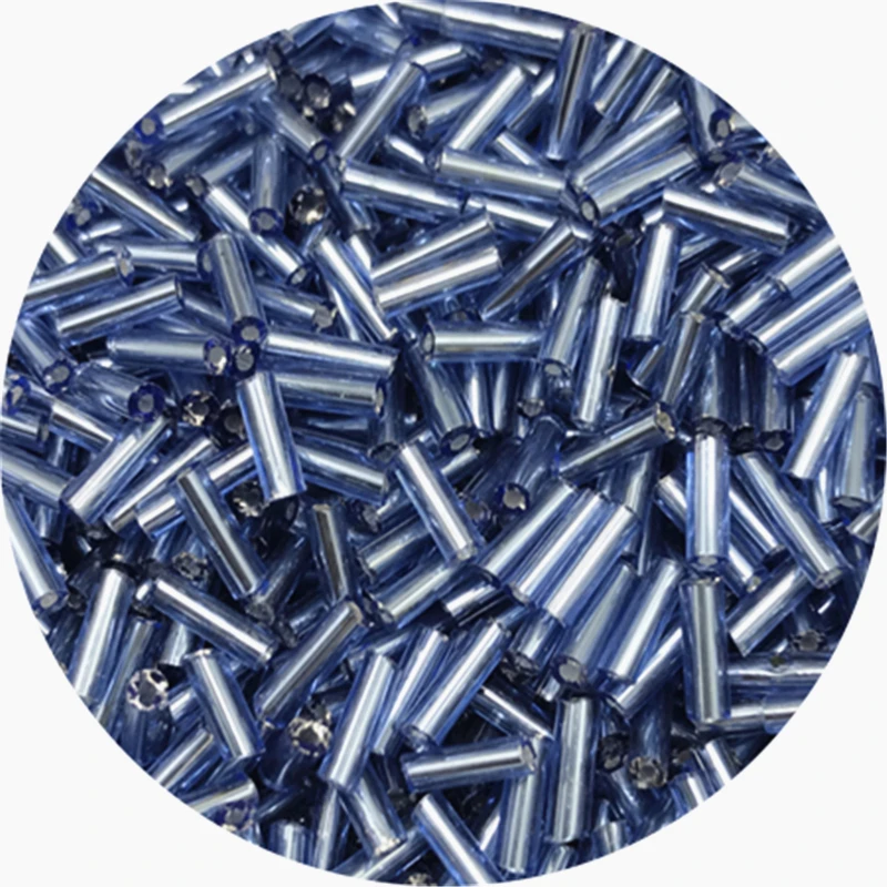 Koraliki szklane czeskie cylindryczne Bugle 2–6 mm do biżuterii Czarny