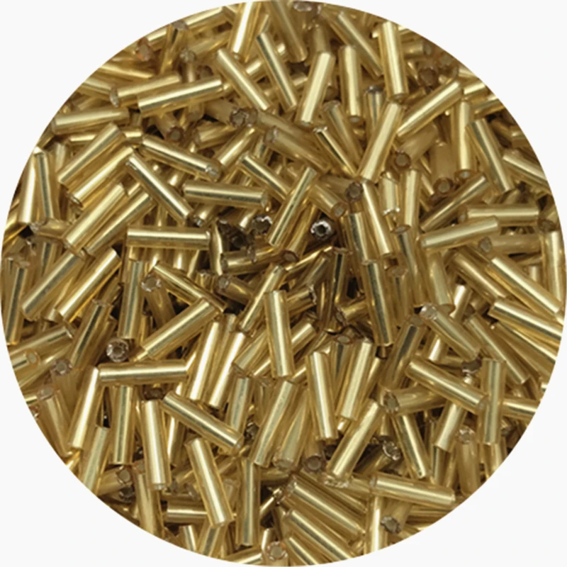 Koraliki szklane czeskie cylindryczne Bugle 2–6 mm do biżuterii Czerwony