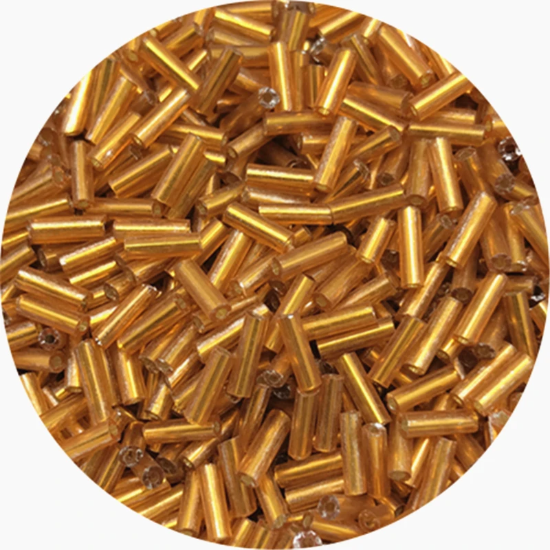 Koraliki szklane czeskie cylindryczne Bugle 2–6 mm do biżuterii Niebieski