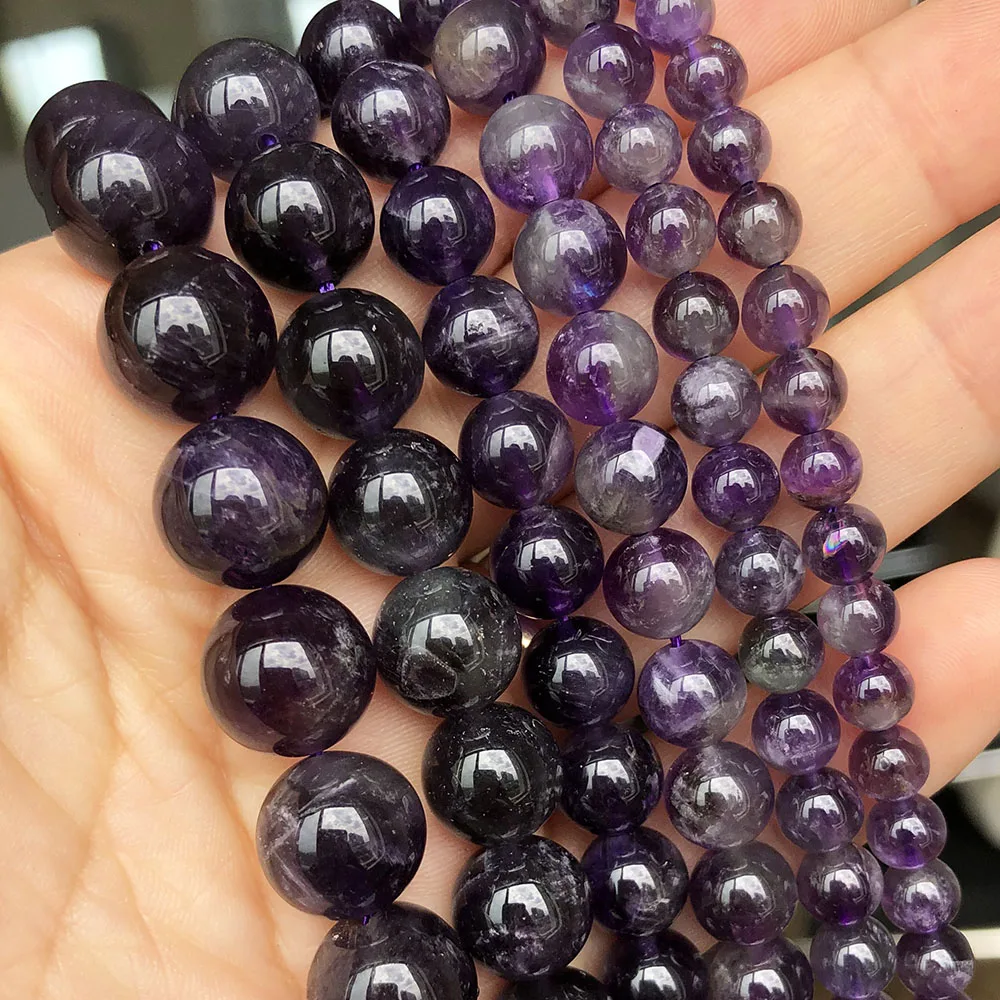Koraliki z naturalnego turkusu afrykańskiego okrągłe 2–12 mm Nagi