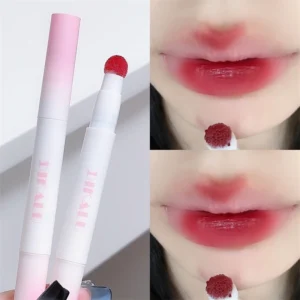 Koreańska płynna szminka aksamitna — matowy efekt, trwały pigment Khaki