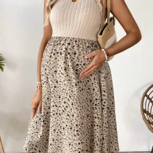 Koronkowa sukienka ciążowa boho na lato 02165