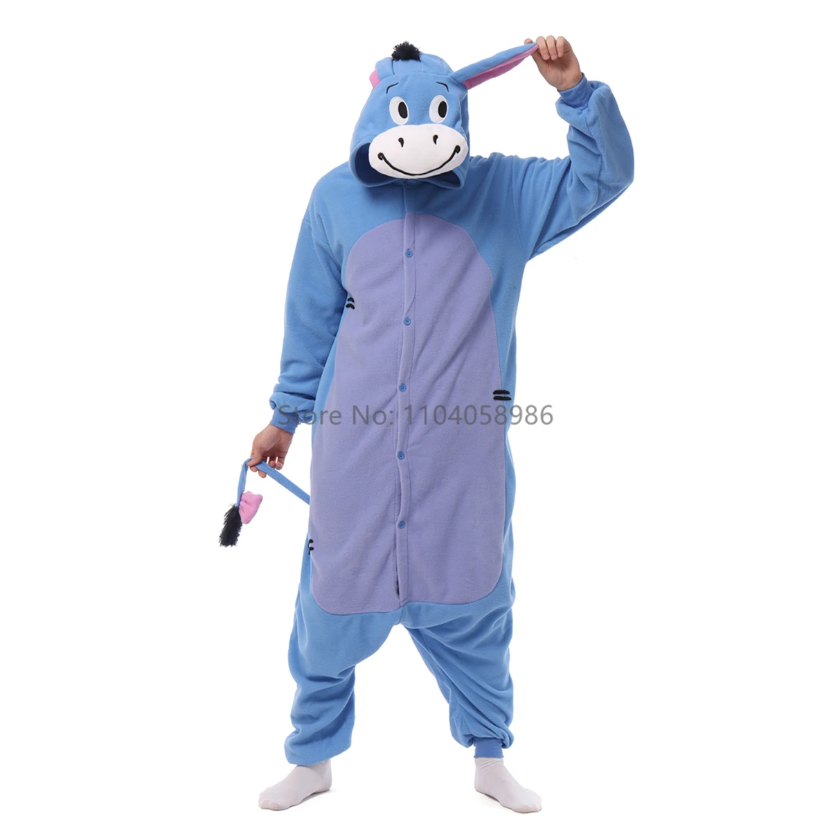 Kostium piżama kigurumi tygrys i świnia Halloween Róża czerwona