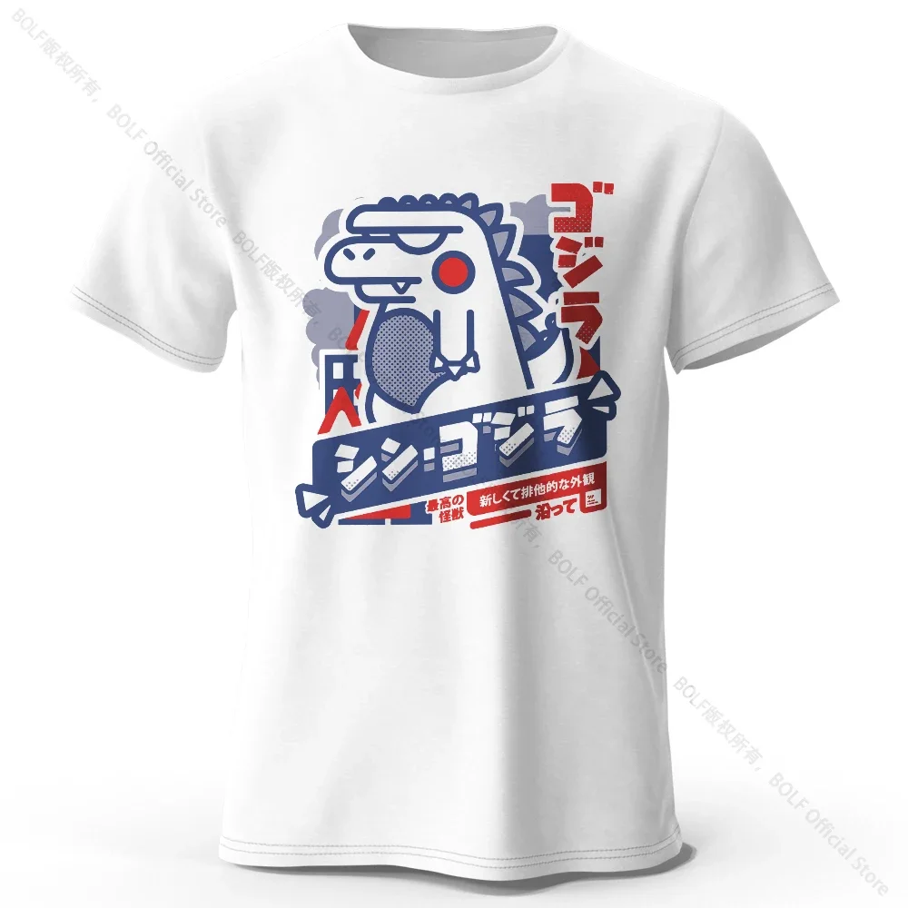 Koszulka Harajuku Kawaii z nadrukiem zwierzątek unisex Biały