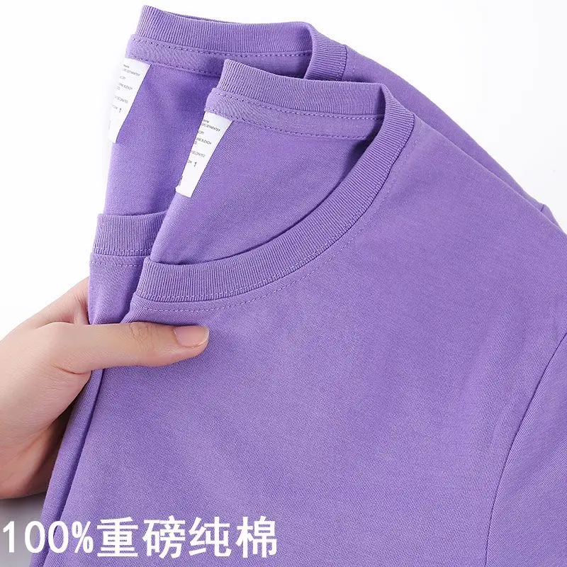 Koszulka unisex 100% bawełna koreański krój oversize Brązowy