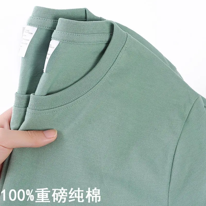 Koszulka unisex 100% bawełna koreański krój oversize Khaki