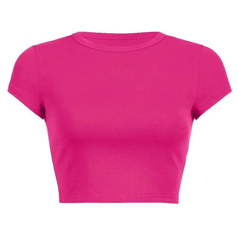 Krótki crop top damski w stylu vintage Harajuku Armijna zieleń
