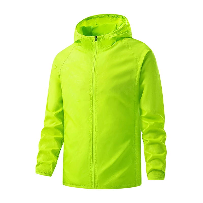 Kurtka przeciwdeszczowa damska unisex, wiatroodporna, na trekking Złoto