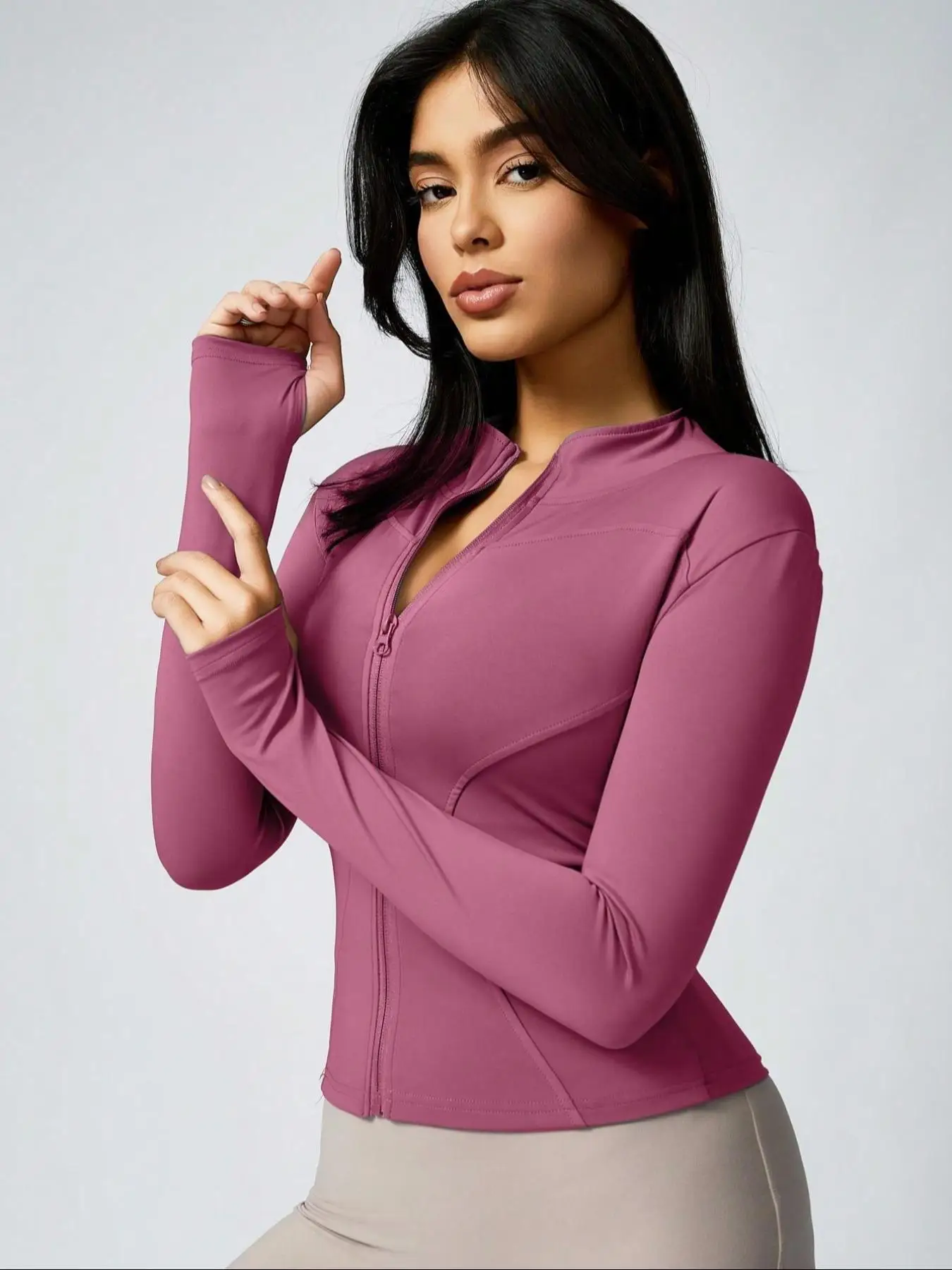 Kurtka sportowa damska Fitfemme Slim Fit, szybkoschnąca, treningowa Wielo