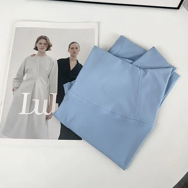 Legginsy damskie push up wysoki stan do biegania i fitnessu Koralowa czerwona