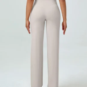 Legginsy do jogi z wysokim stanem modelujące pośladki Beżowy