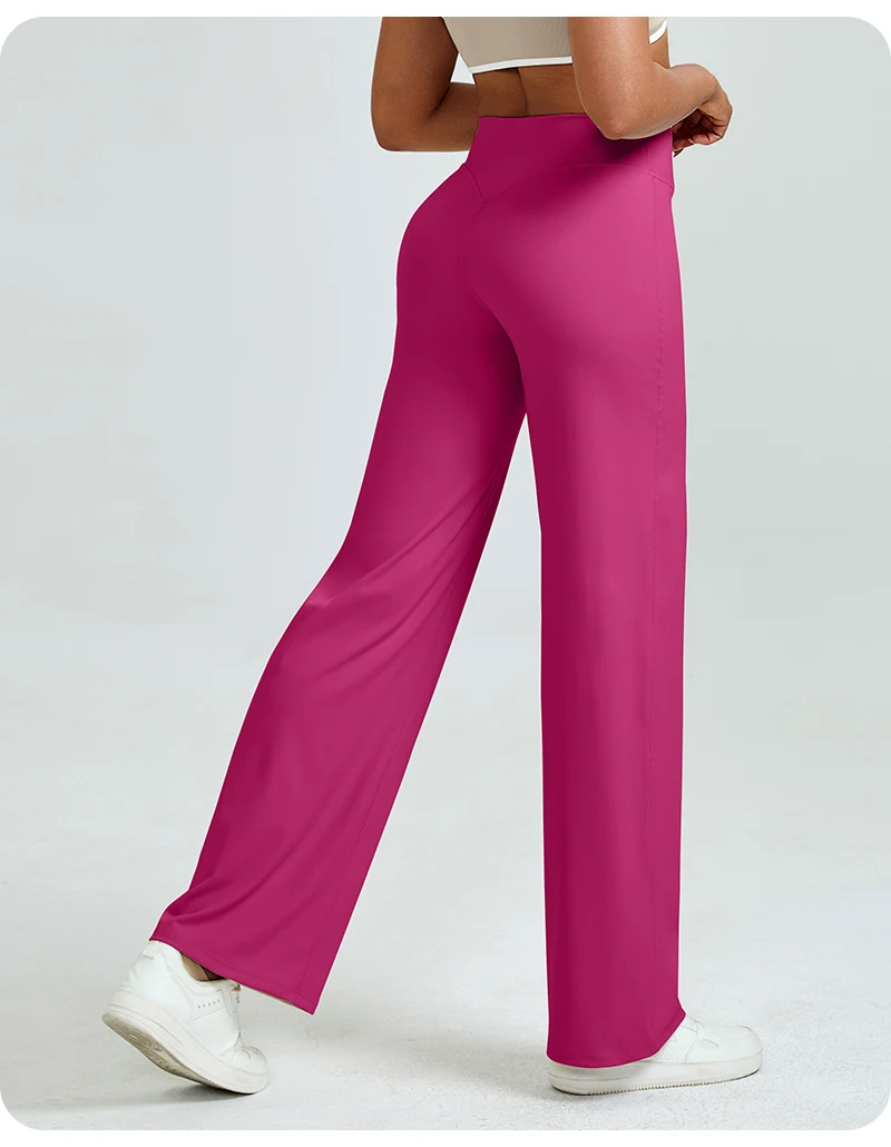 Legginsy do jogi z wysokim stanem modelujące pośladki Brzoskwiniowy rumieniec