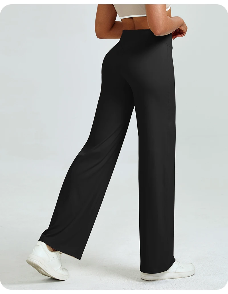 Legginsy do jogi z wysokim stanem modelujące pośladki Czarny